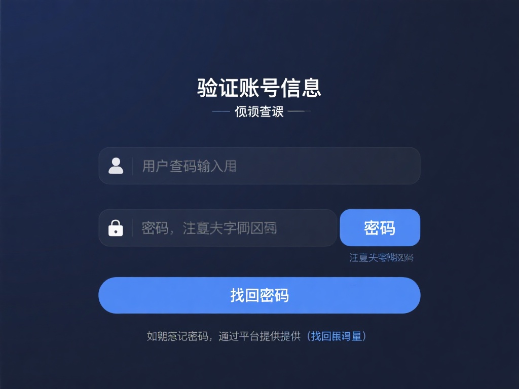验证账号信息：仔细检查输入的用户名和密码是否正确，