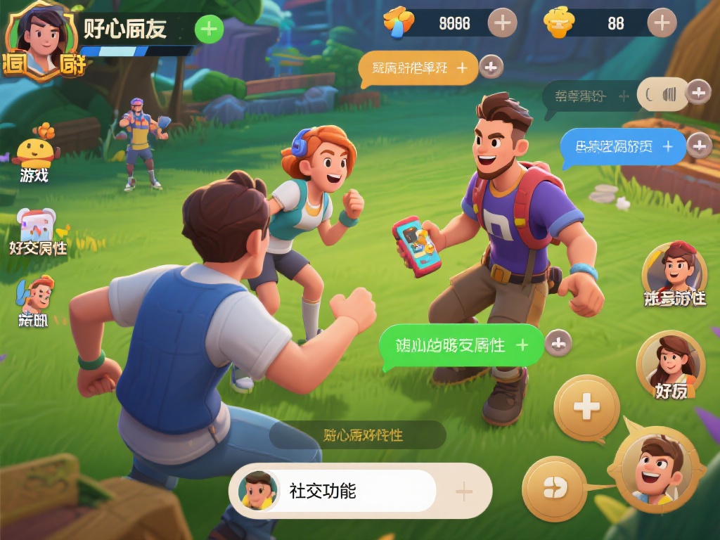 贴心的社交功能：游戏内内置了聊天和互动功能，玩家可